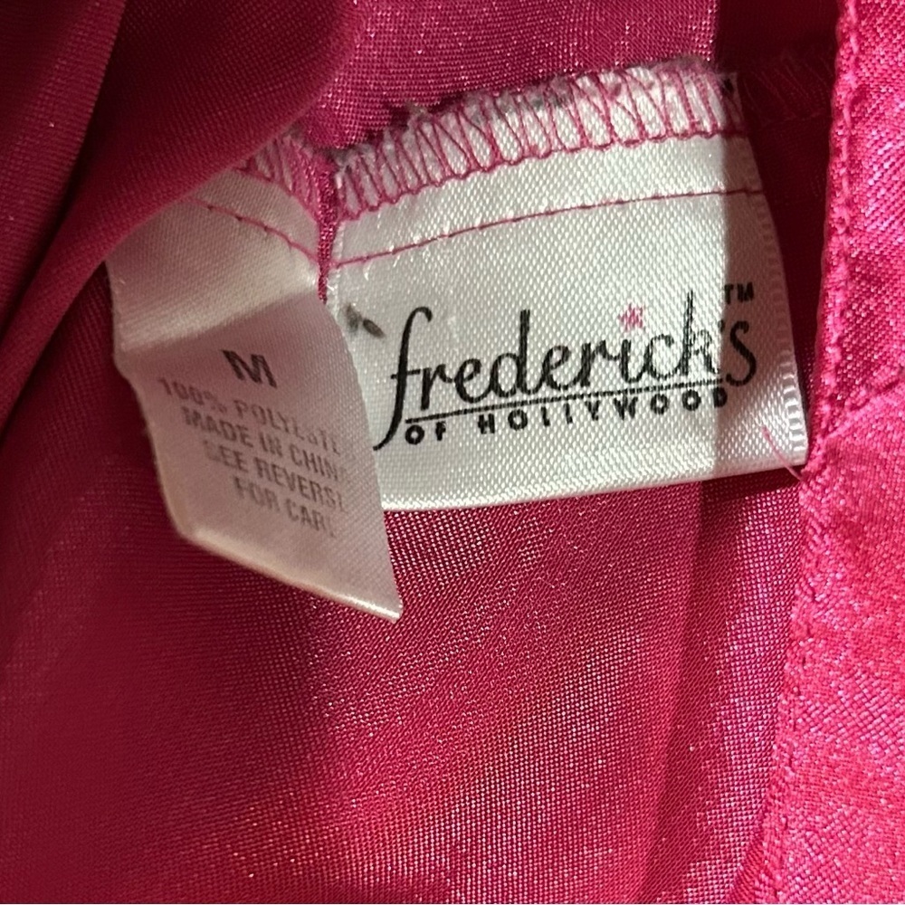 Frederick's of Hollywood Vibrant Pink long slip dress medium - Picture 5 of 5
